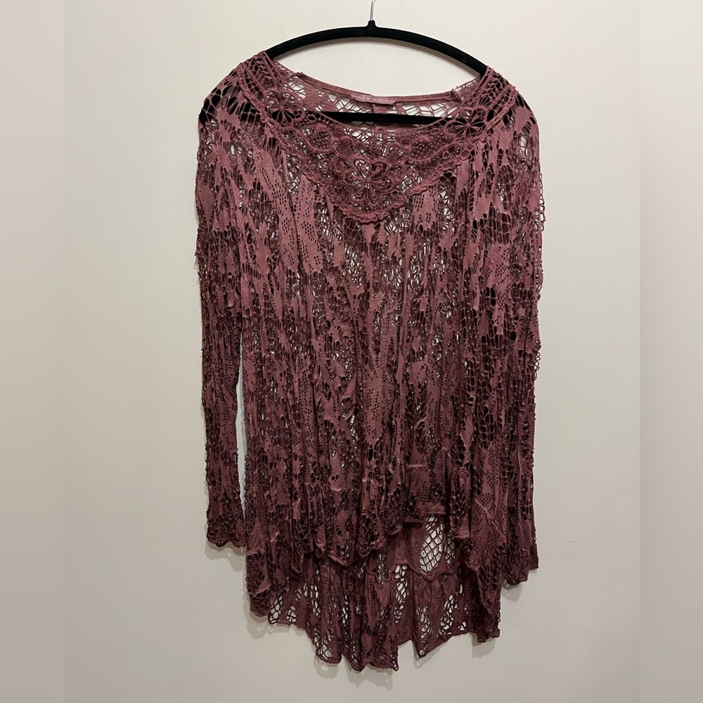 Purple net fairycore shirt - made in Italy